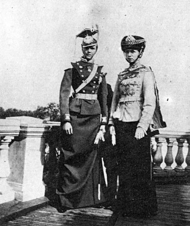 The Princesses in military uniform