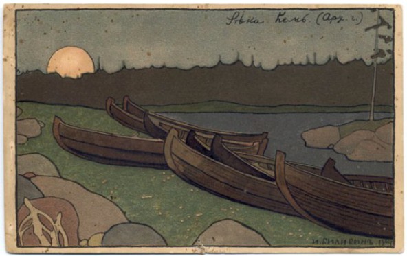 Река Кемь, Архангельской губернии И.Билибин 1904г