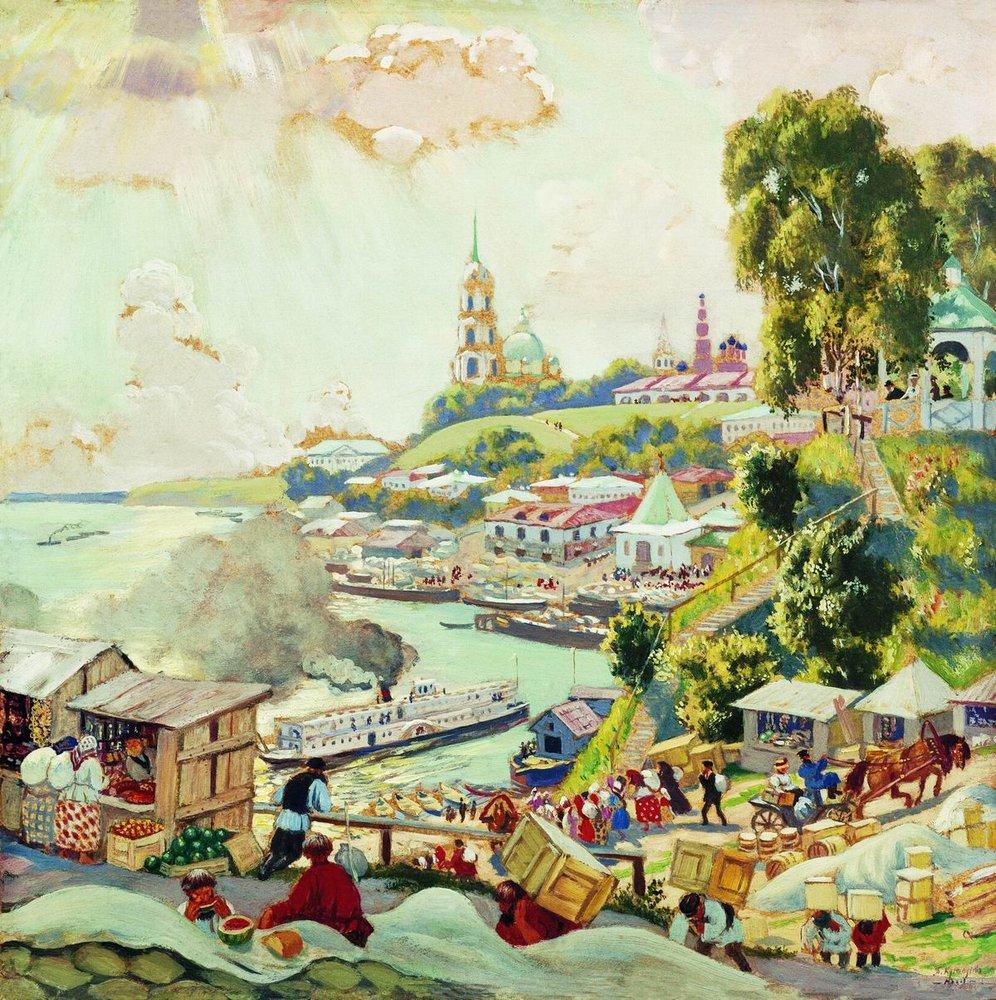 На Волге, 1910 год