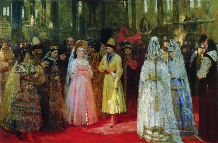 Почему русские выходили замуж в цветных платьях