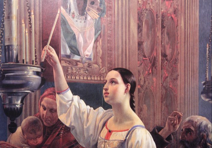Почему в православные храмы женщины входят с покрытой головой