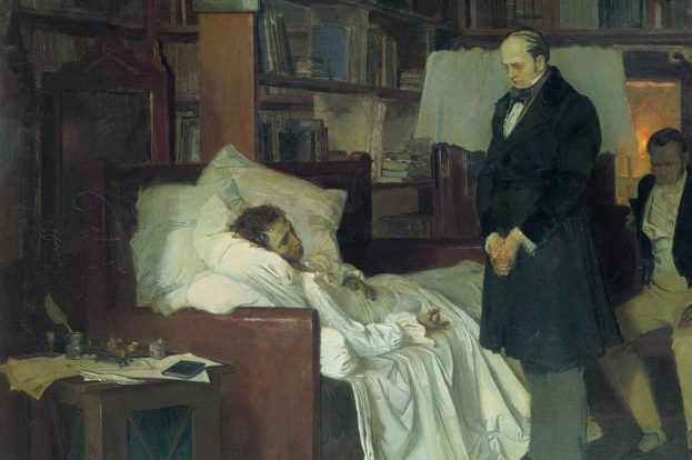 Как умер пушкин фото
