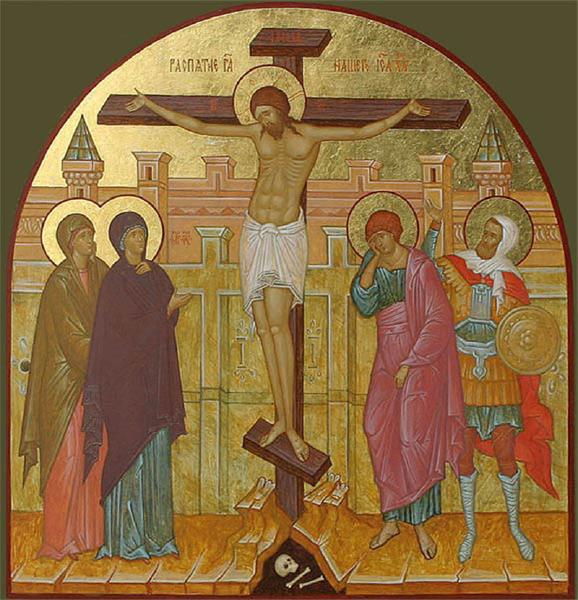 Распятие Христа: зачем в ногах изображают череп с костями