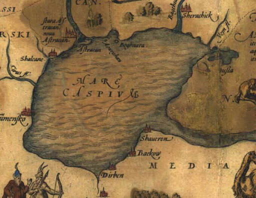 Почему на старинных картах Каспийское море изображено как часть океана